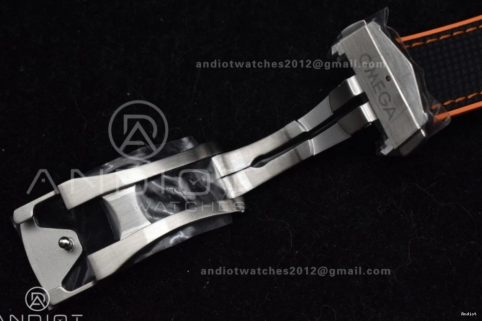 43.5mm 1:1 A8900 V2 Ocean on Super Bezel Edition Nylon Orange Strap Black SS Planet VSF Best Clone Black Dial 1223